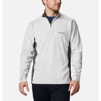 Columbia Klamath Range II Half Zip Fleece, Pullover Grises Para Hombre | 961240-GSQ